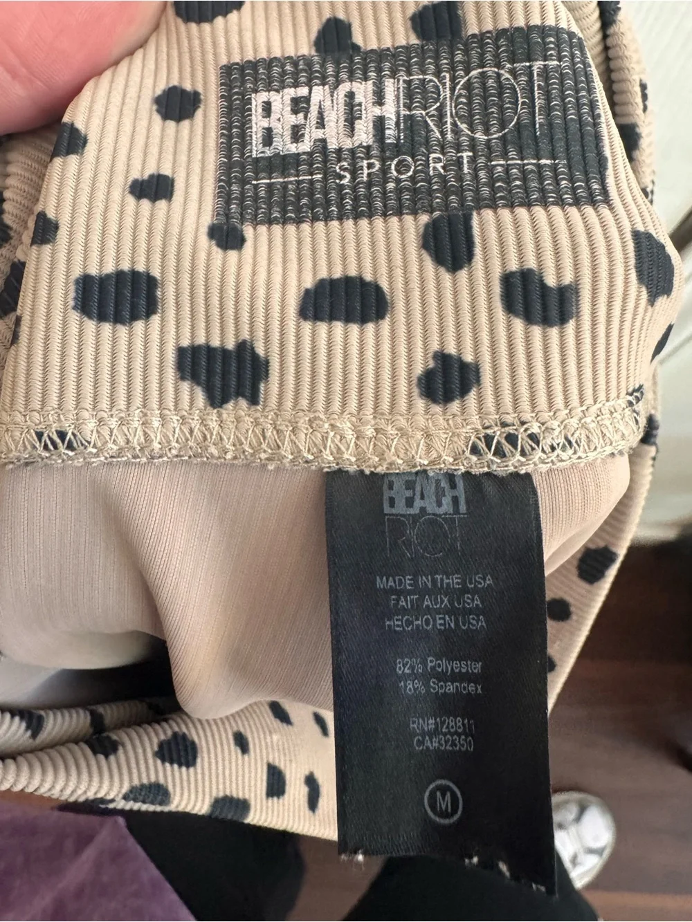 BEACH RIOT Ribbed Alya Leggings Size Medium